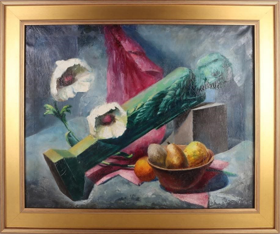 Lot 173337: ORIGINAL RUSSIAN UNSIGNED STILL LIFE OIL PAINTING