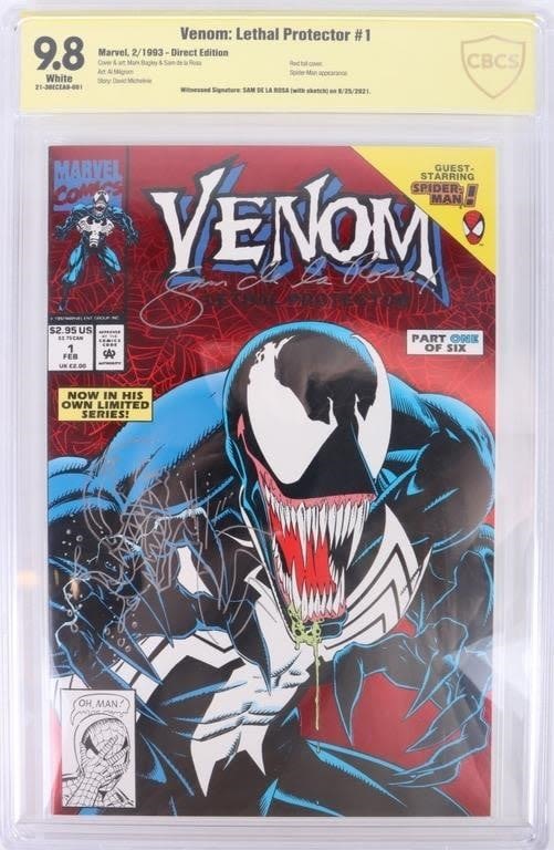 Lot 173251: SIGNED 9.8 CBCS GRADED VENOM: LETHAL PROTECTOR #1