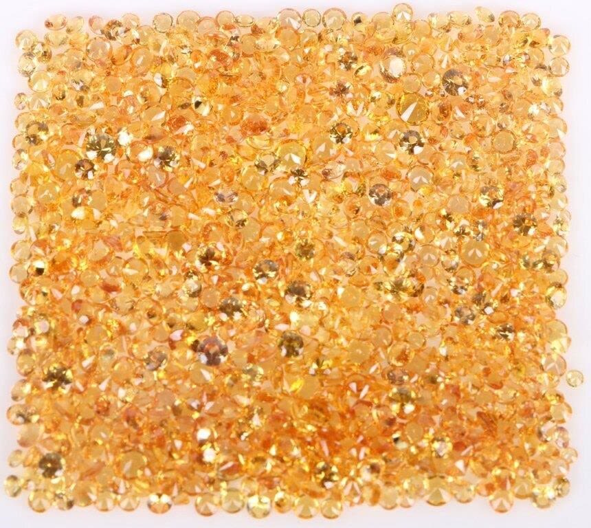 Lot 174164: 5.40CTW YELLOW CANARY MELEE SAPPHIRES