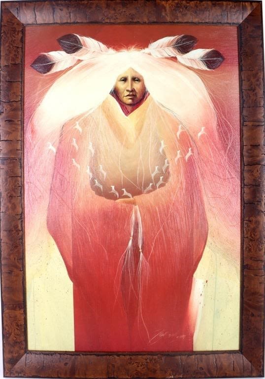 Lot 174258: FRANK HOWELL NATIVE AMERICAN PRINT W/ VARNISH