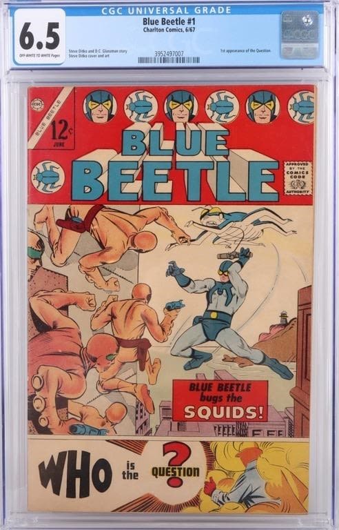Lot 174281: BLUE BEETLE #1 (1ST QUESTION) CGC 6.5