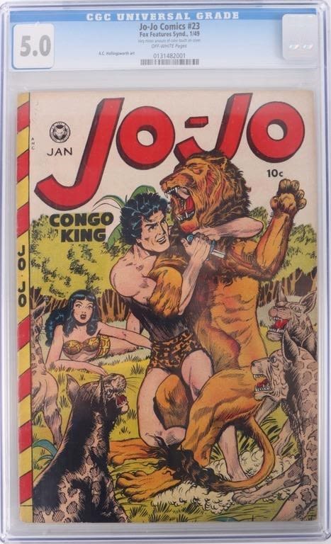 Lot 174294: JO-JO COMICS #23 (1949) CGC 5.0 GOLDEN AGE CLASSIC