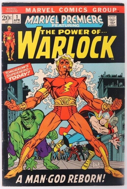 Lot 174298: MARVEL PREMIERE #1 (1972) - HIM REBIRTH AS WARLOCK