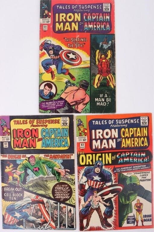 Lot 174316: TALES OF SUSPENSE #62, #63, & #68 COMIC BOOKS