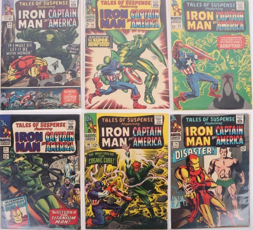Lot 174317: TALES OF SUSPENSE #69-84 COMIC BOOKS - LOT OF 6
