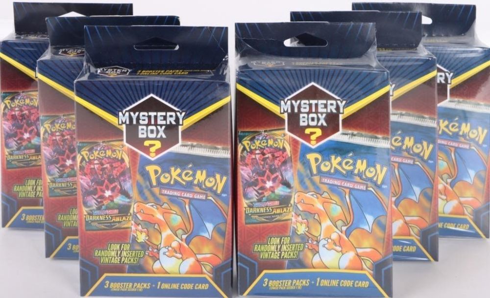 Lot 174327: POKEMON WALMART MYSTERY HANGER BOXES SEALED