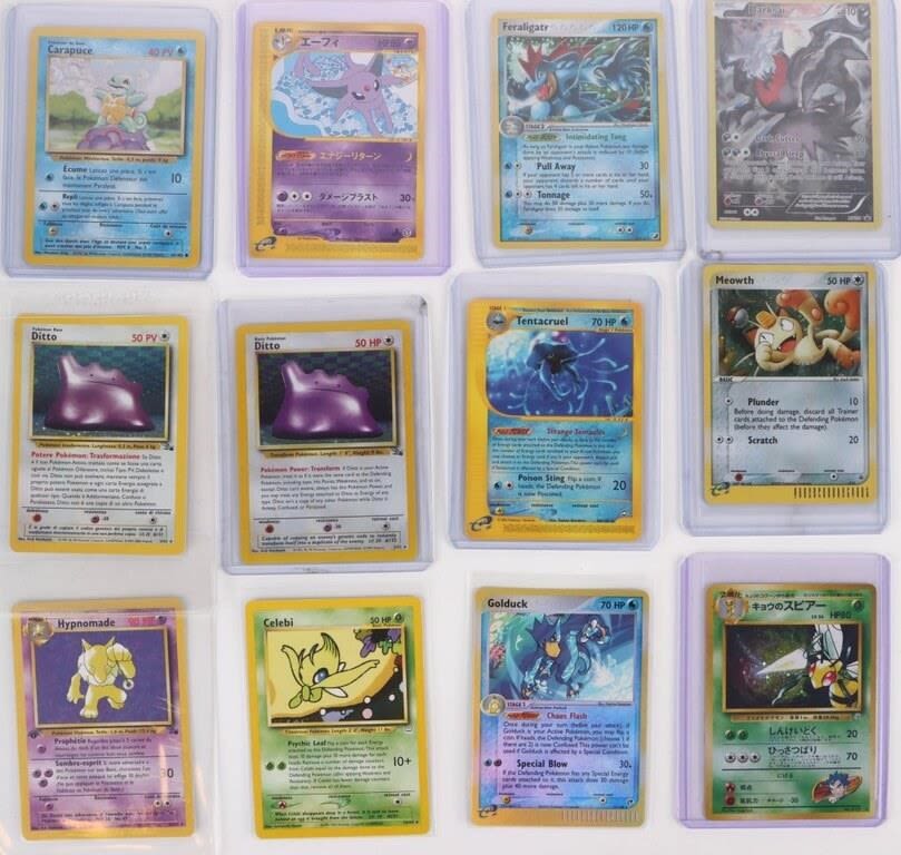 Lot 174331: RARE POKEMON COLLECTIBLE TRADING CARDS - LOT OF 12