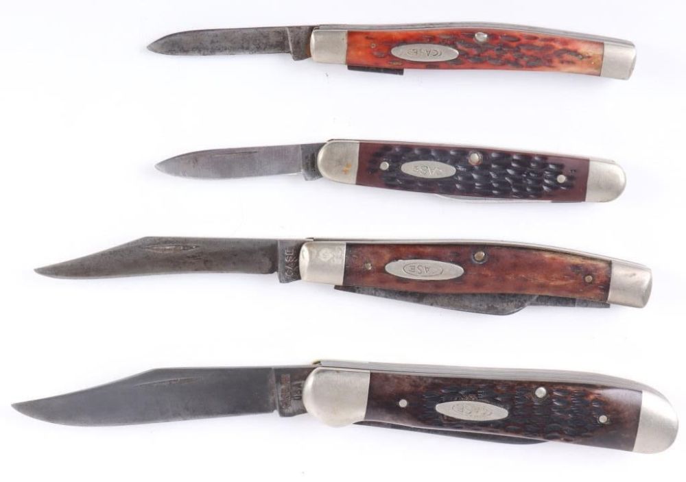 Lot 174349: VINTAGE COLLECTIBLE CASE XX FOLDING KNIVES - (4)