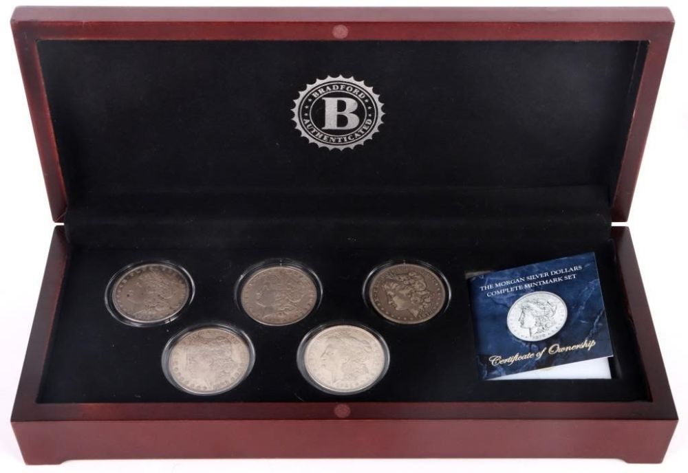 Lot 174372: THE MORGAN SILVER DOLLARS COMPLETE MINTMARK SET