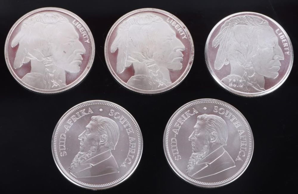 Lot 174390: 1 OZ FINE SILVER BULLION COINS - LOT...