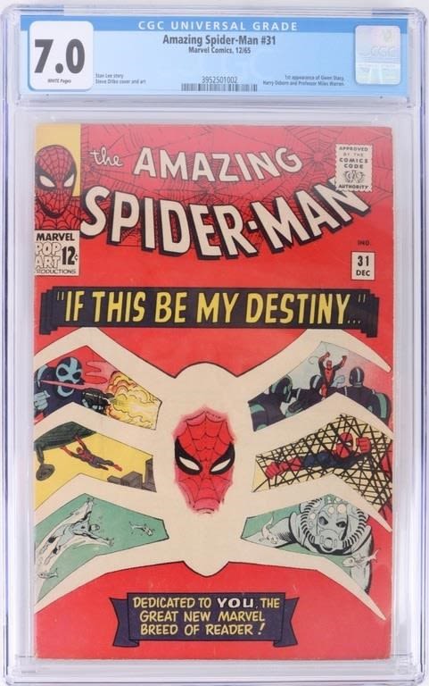 Lot 174290a: AMAZING SPIDER-MAN #31 CGC 7.0- 1ST GWEN STACY