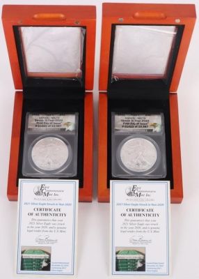 2021 SILVER EAGLE T1 ANACS MS70 FDOI STRUCK 2020. 2021 Silver Eagle type 1 ANACS - MS70 .999 