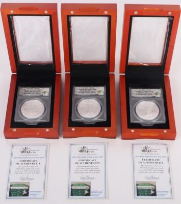 2021 SILVER EAGLE T1 ANACS MS70 FDOI STRUCK 2020. 2021 Silver Eagle type 1 ANACS - MS70 .999 
