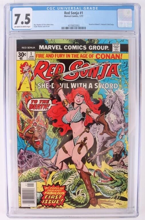 Lot 176345: RED SONJA #1 CGC GRADED 7.5 COMIC BOOK