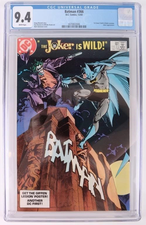 Lot 176346: BATMAN #366 1ST JASON TODD IN ROBIN COSTUME (9.5)
