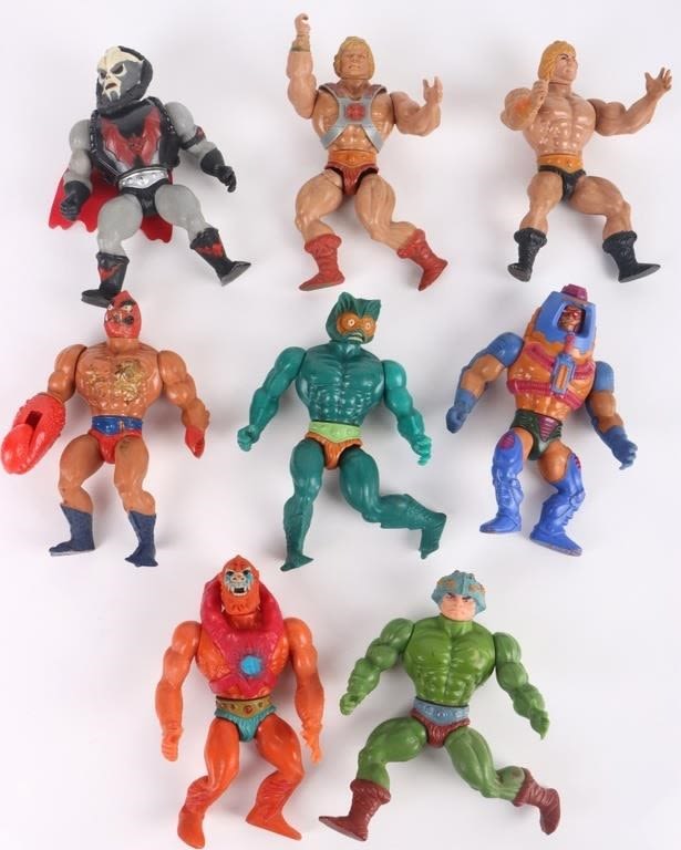 Lot 176377: 1980s HE-MAN MOTU MATTEL ACTION FIGURES - LOT OF 8