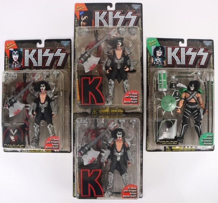 Lot 176388: KISS MEMBERS ULTRA-ACTION FIGURES MCFARLANE TOYS