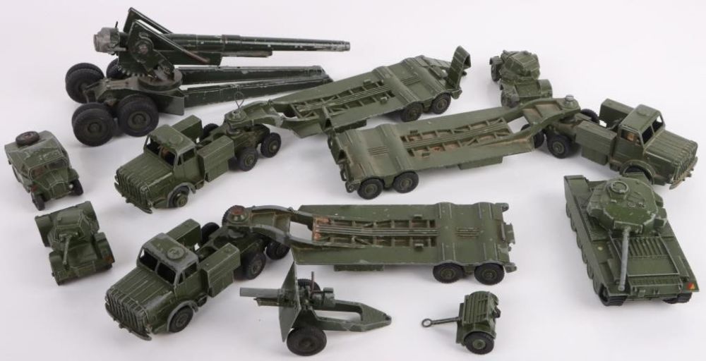 Lot 176392: DINKY SUPERTOYS & BRITISH LTD MILITARY METAL TOYS