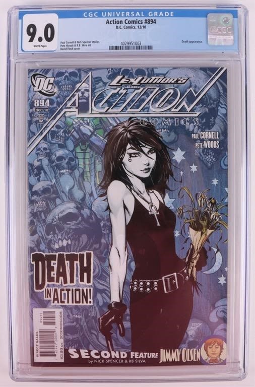 Lot 177169: ACTION COMICS #894 - DEATH APPEARANCE - CGC 9.0