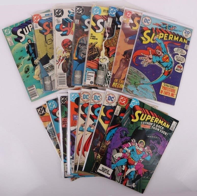 Lot 177177: SUPERMAN COLLECTIBLE COMIC BOOKS - LOT OF 19