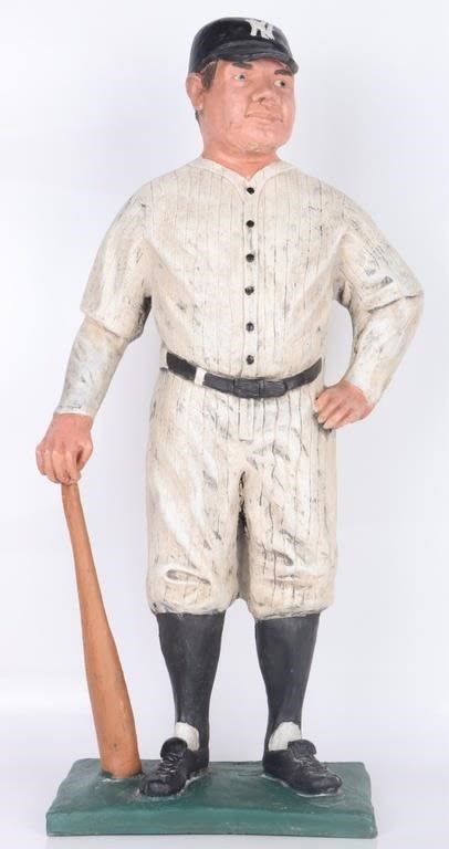 Lot 177211: BABE RUTH 26" COMPOSITE STATUE BY BOB HUEBBE