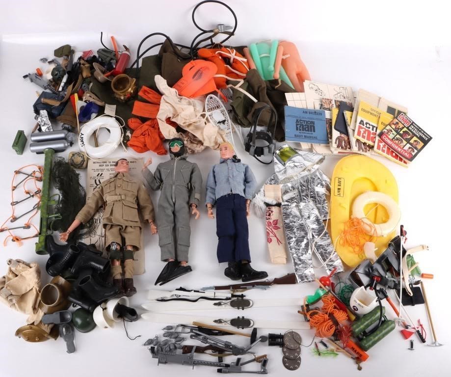 Lot 177220: VINTAGE 1960'S HASBRO ACTION-MAN FIGURES & ACCESS.