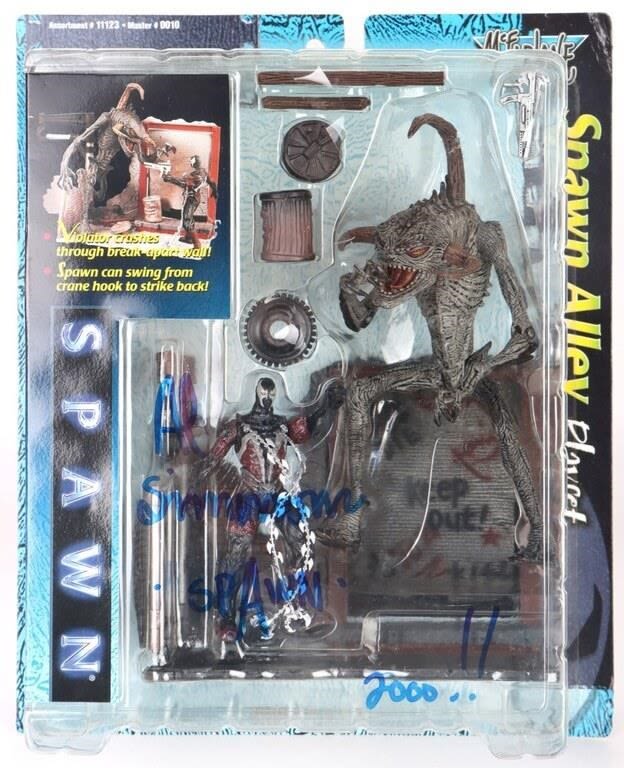 Lot 177225: SPAWN ALLEY PLAYSET SIGNED AL SIMMONS 2000