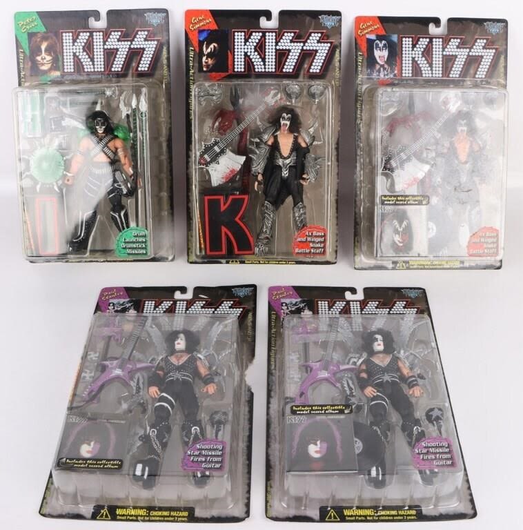 Lot 177226: MCFARLANE'S TOYS KISS ACTION FIGURES - LOT OF 5