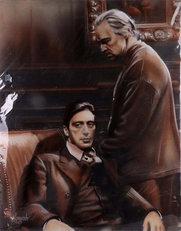 Lot 177266: THE GODFATHER ORIGINAL PAINTING BY GARY LONGORDO