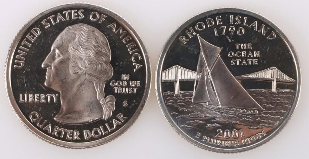 Lot 177300: SILVER PROOF U.S. STATE QUARTERS COMPLETE SET