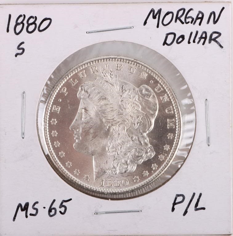 Lot 177324: 1880 S MS-65 MORGAN SILVER DOLLAR NORMAL DATE