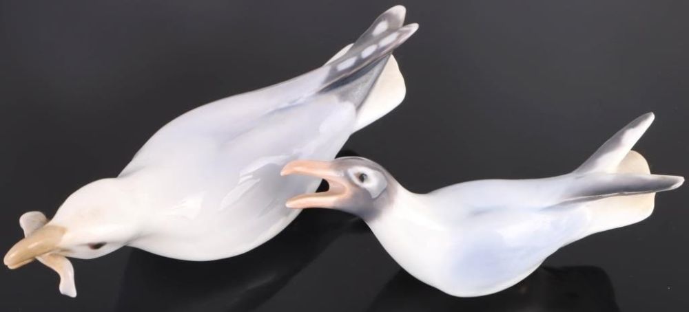 Lot 177423: BING & GRONDAHL 1808 & 1809 SEAGULL BIRD PAIR