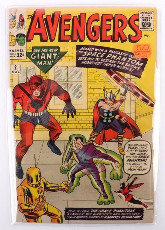 Lot 178156: AVENGERS #2 (1963) -2ND AVENGERS 1ST SPACE PHANTOM
