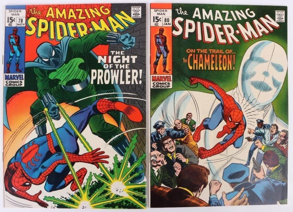 Lot 178167: THE AMAZING SPIDER-MAN #78 (1ST PROWLER) & #80