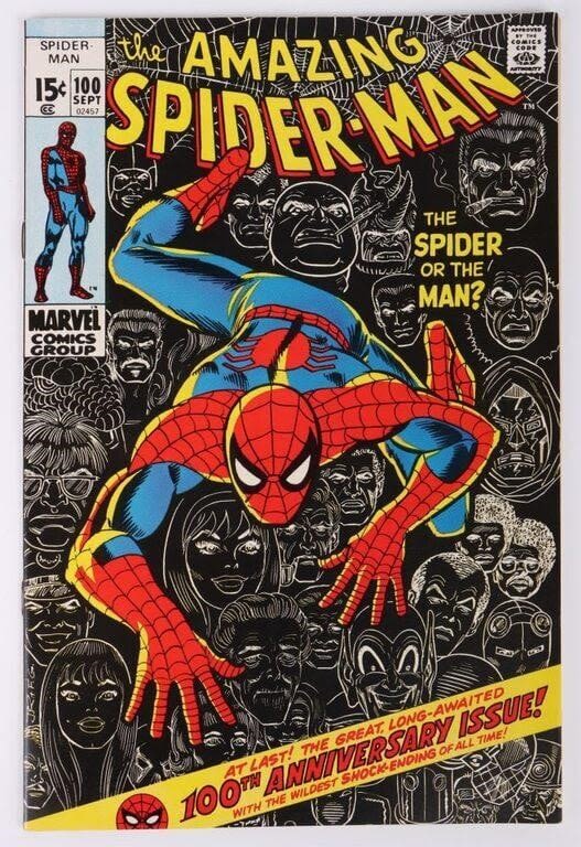Lot 178174: THE AMAZING SPIDER-MAN #100 MILESTONE ISSUE COMIC
