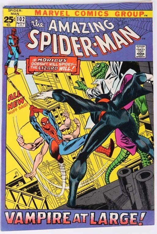 Lot 178176: THE AMAZING SPIDER-MAN #102 (2ND MORBIUS) COMIC