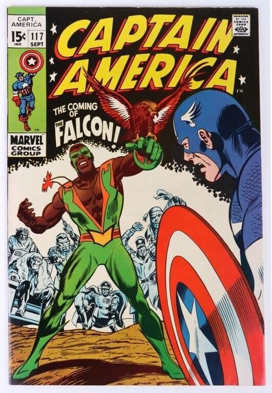 Lot 178181: CAPTAIN AMERICA #117 (1ST FALCON) COMIC BOOKS