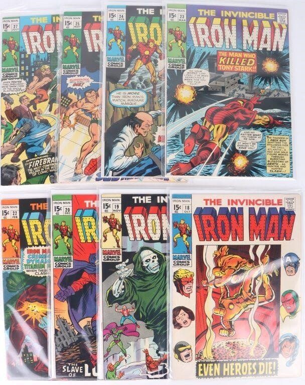 Lot 178185: IRON MAN #18-#27 COLLECTIBLE COMIC BOOKS - (8)