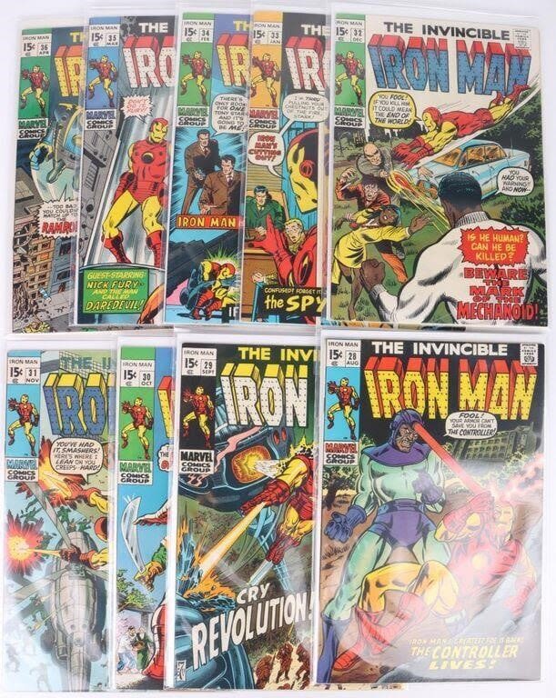 Lot 178187: IRON MAN #28-#36 COLLECTIBLE COMIC BOOKS - (9)