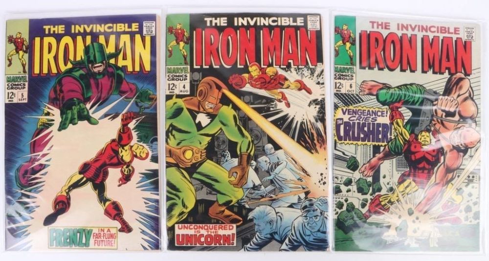 Lot 178189: IRON MAN #4, #5 & #6 COLLECTIBLE COMIC BOOKS