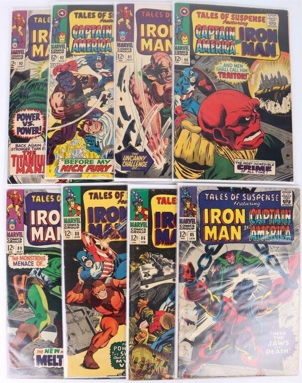 Lot 178193: TALES OF SUSPENSE #85-#93 COMIC BOOKS - (8)