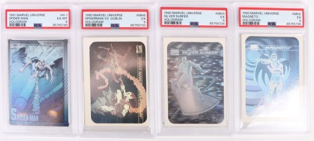 Lot 178198: MARVEL UNIVERSE GRADED HOLOGRAM COMIC CARDS