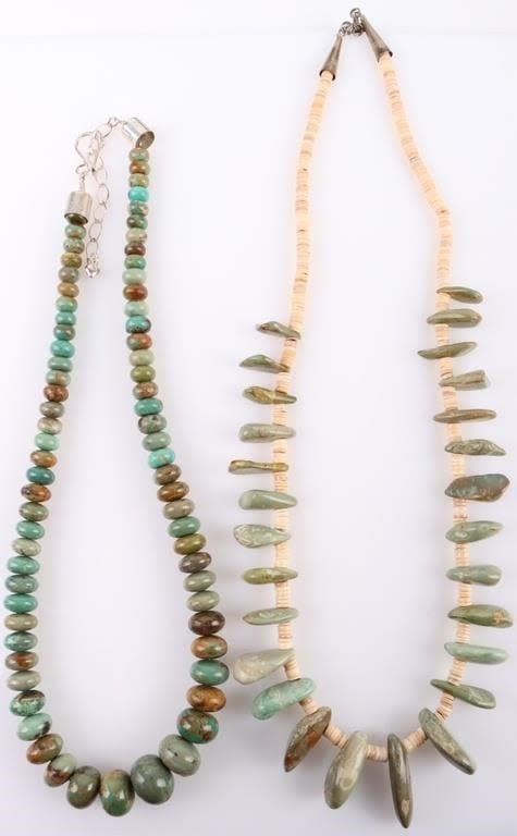 Lot 178225: RICHARD BEGAY & DESIGNER TURQUOISE NECKLACES