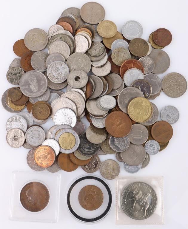 Lot 178270: COLLECTIBLE US & FOREIGN ASSORTED COINS