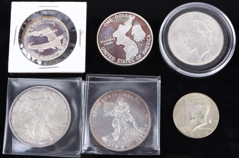 Lot 178292: COLLECTIBLE SILVER US COINS - LOT OF 6