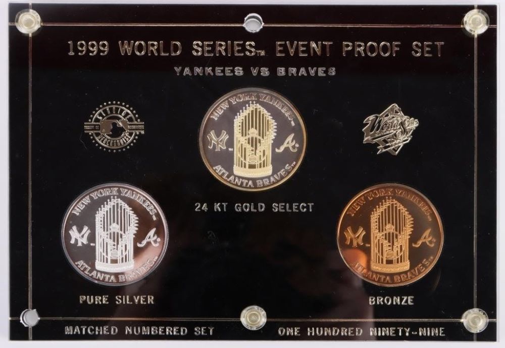 Lot 178293: .999 SILVER 1999 WORLD SERIES EVENT PROOF SET