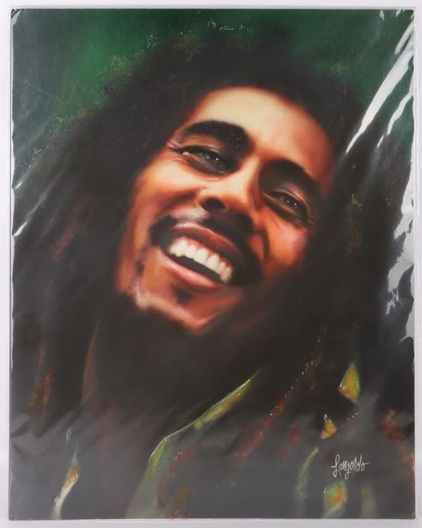 Lot 178303: BOB MARLEY ORIGINAL PAINTING BY GARY LONGORDO