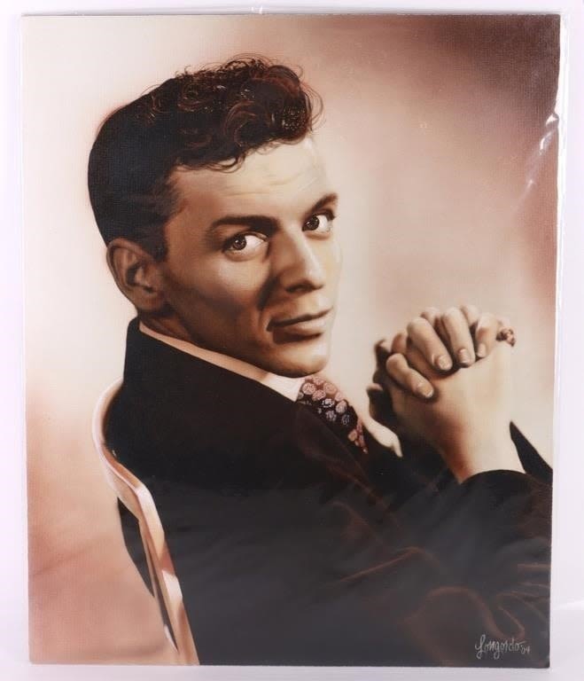 Lot 178305: FRANK SINATRA ORIGINAL PAINTING BY GARY LONGORDO