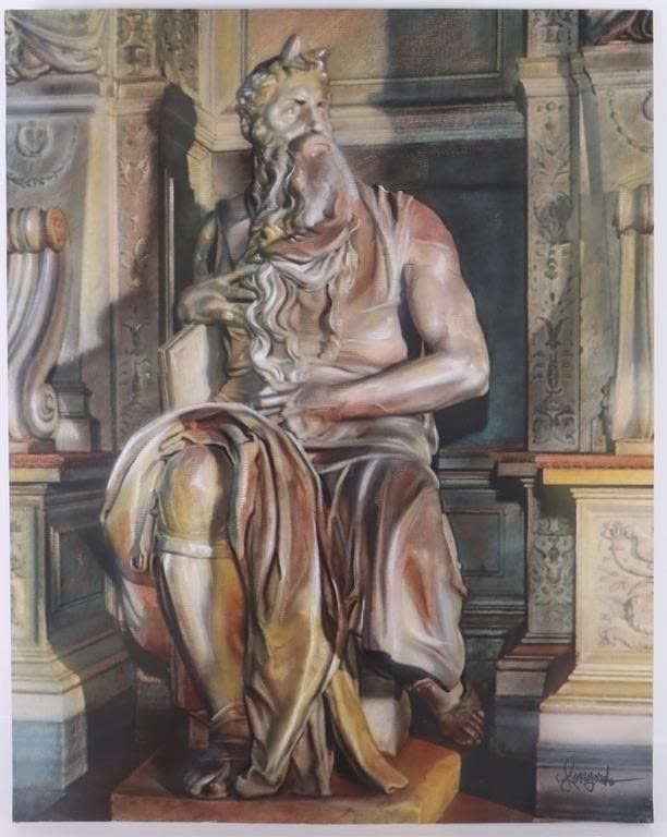 Lot 178308: MICHELANGELO ORIGINAL PAINTING BY GARY LONGORDO
