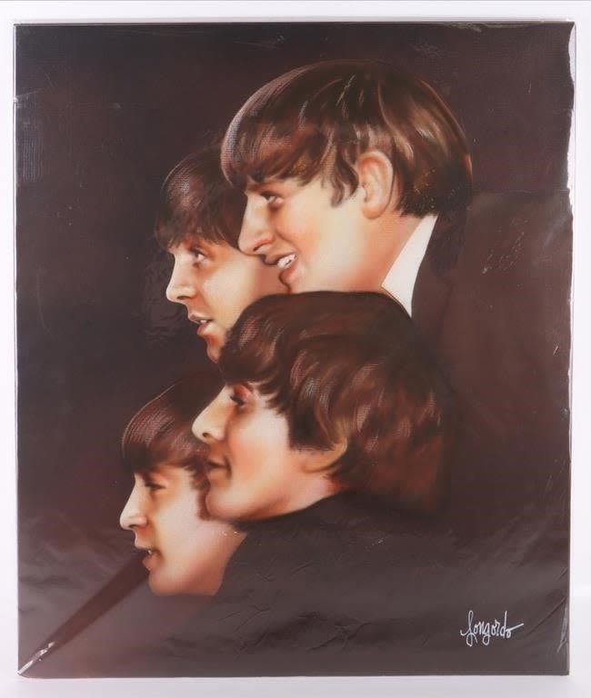 Lot 178309: THE BEATLES ORIGINAL PAINTING BY GARY LONGORDO